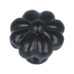Knop mandarijn ijzer zwart 35 mm, Nieuw
