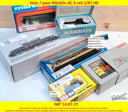 Märklin matériel échelle H0 1/87 locomotives, wagons, rails, Hobby en Vrije tijd, Modeltreinen | H0, Nieuw, Ophalen of Verzenden