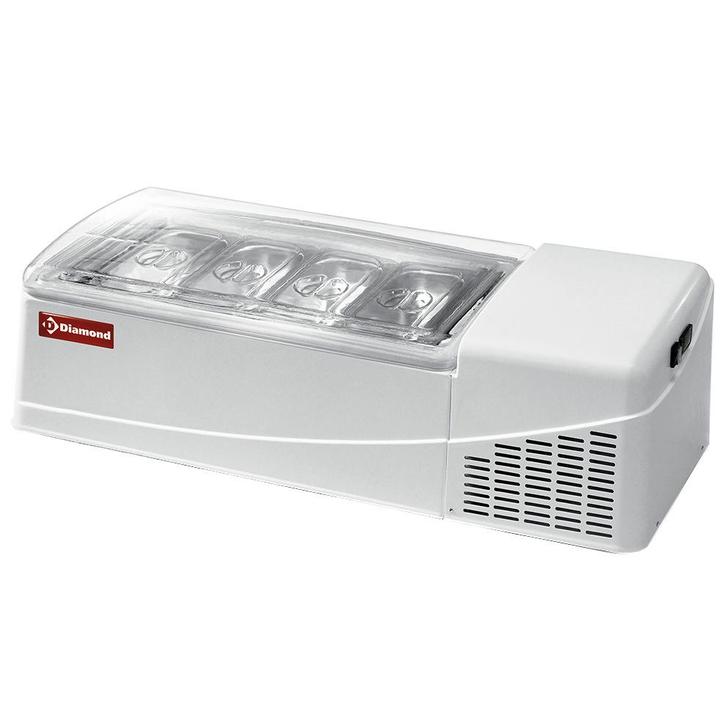 Schepijsvitrine | GEL | Wit | 4x 6.5L | -15°C/-18°C |, Zakelijke goederen, Horeca | Keukenapparatuur, Nieuw in verpakking, Verzenden