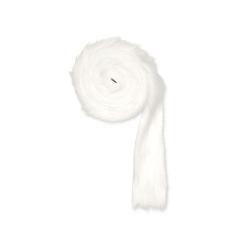 Kunstvel vachtje bontje wit(11) 5 cm breed. rol +/- 2m, Huis en Inrichting, Woonaccessoires | Kunstplanten en Kunstbloemen, Nieuw