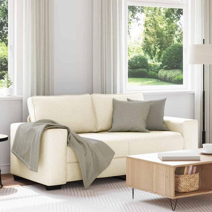 vidaXL 2-zitsbank 140 cm linnen, Huis en Inrichting, Zetels | Zetels, Nieuw, Verzenden