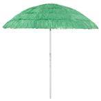 vidaXL Parasol de plage Hawaii Vert 240 cm, Jardin & Terrasse, Neuf, Verzenden