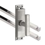 Kruk-espagnolet Kare mat nikkel ongelakt inclusief 2 stangen, Doe-het-zelf en Bouw, Nieuw, Overige materialen, Klink of Kruk