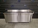 Inomak werktafel kast | 2 schuifdeuren | RVS | 195 cm, Zakelijke goederen, Horeca | Meubilair en Inrichting, Gebruikt