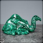 Malachite naturelle de première qualité Sculpture de chameau