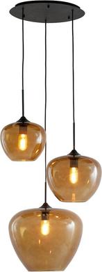 2dekans | Light & Living Hanglamp Mayson - Bruin Glas -, Huis en Inrichting, Ophalen of Verzenden, Nieuw