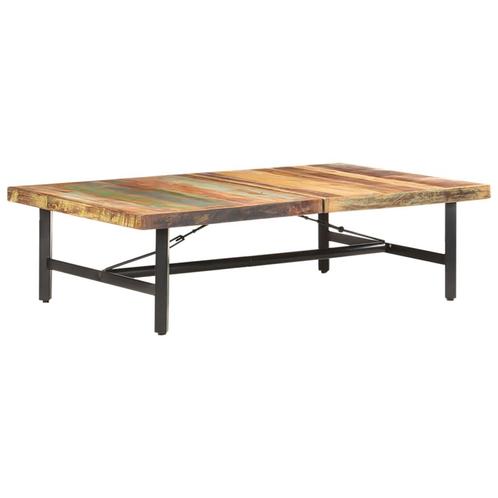 vidaXL Salontafel 142x90x42 cm massief gerecycled hout, Maison & Meubles, Tables | Tables de salon, Envoi