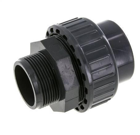 PVC Rechte Lijmmof 50mm x Buitendraad R 1-1/2 EPDM, Doe-het-zelf en Bouw, Overige Doe-Het-Zelf en Bouw, Verzenden