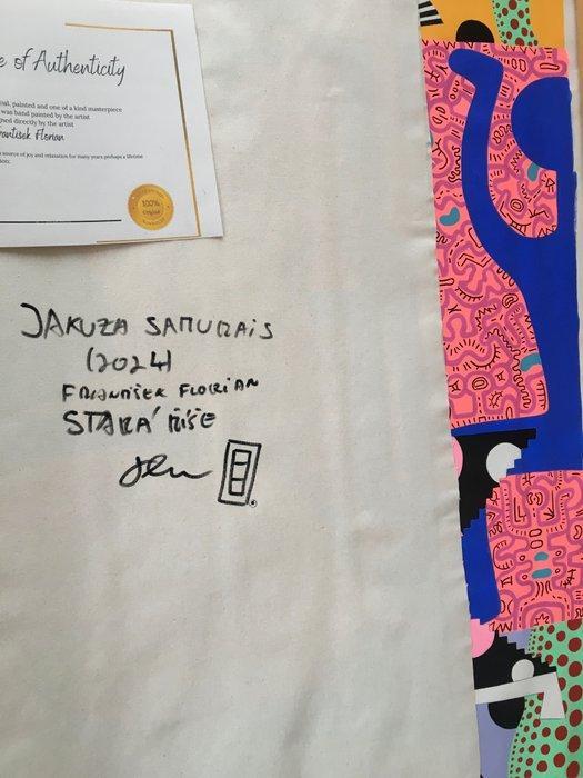 Frantisek Florian - Jakuza Samurais XXL, Antiek en Kunst, Kunst | Schilderijen | Modern