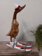 Beeld, wooden handmade ski duck - 50 cm - Hout