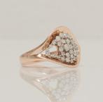 Statement ring - 14 karaat Roségoud - 0.58ct. tw. Diamant