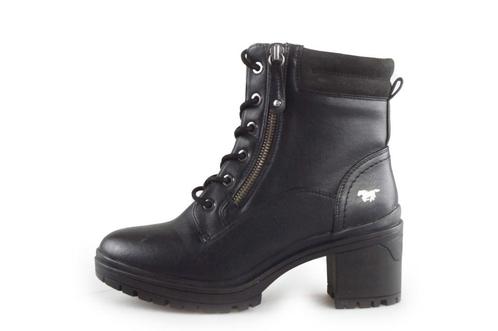 Mustang Veterboots in maat 38 Zwart | 5% extra korting, Kleding | Dames, Schoenen, Zwart, Zo goed als nieuw, Overige typen, Verzenden