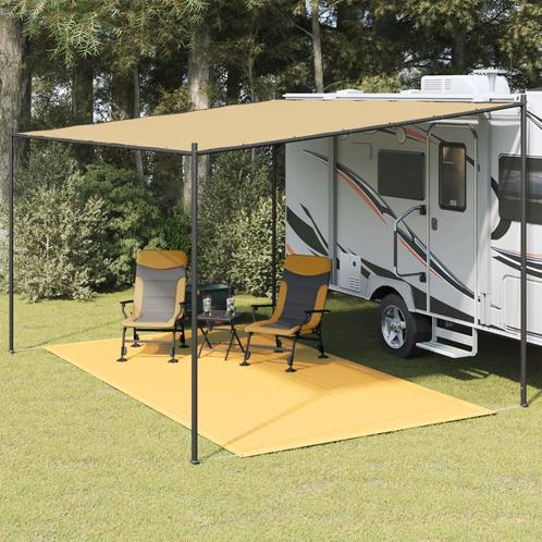 vidaXL Tenttapijt 250x350 cm beige, Caravans en Kamperen, Tentaccessoires, Nieuw, Verzenden