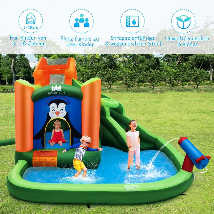 2dekans | Coast Bouncy Castle met een glijwaterpark voor, Kinderen en Baby's, Speelgoed | Overig, Ophalen of Verzenden