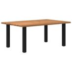 vidaXL Eettafel rechthoekig 180x120x74 cm massief eikenhout, Huis en Inrichting, Tafels | Eettafels, Verzenden, Nieuw