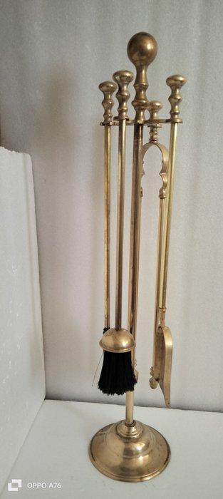 Openhaard accessoire (5) - Vorm ballen brons - Brons &, Antiek en Kunst, Curiosa en Brocante