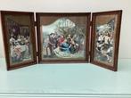 Triptyque - Style antique - Bois, Verre - Début du 20e