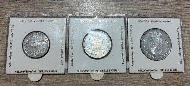 Pays-Bas. 1980 in zilver gulden + rijksdaalder + penning -, Postzegels en Munten, Munten | Nederland