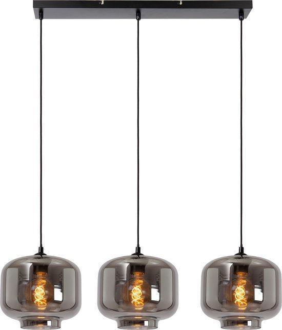 2dekans | Lucide MEDINE - Hanglamp - 3xE27 - Fumé, Huis en Inrichting, Lampen | Hanglampen, Ophalen of Verzenden