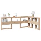 vidaXL Boekenkast Hoofdeinde L-vormig 120 cm massief, Huis en Inrichting, Verzenden, Nieuw