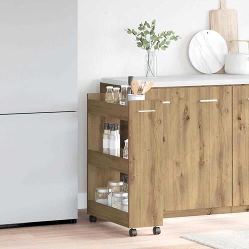 vidaXL Kast artisanaal eikenkleurig 60 x 22 x 79 cm Bewerkt, Huis en Inrichting, Kasten | Overige, Nieuw, Verzenden