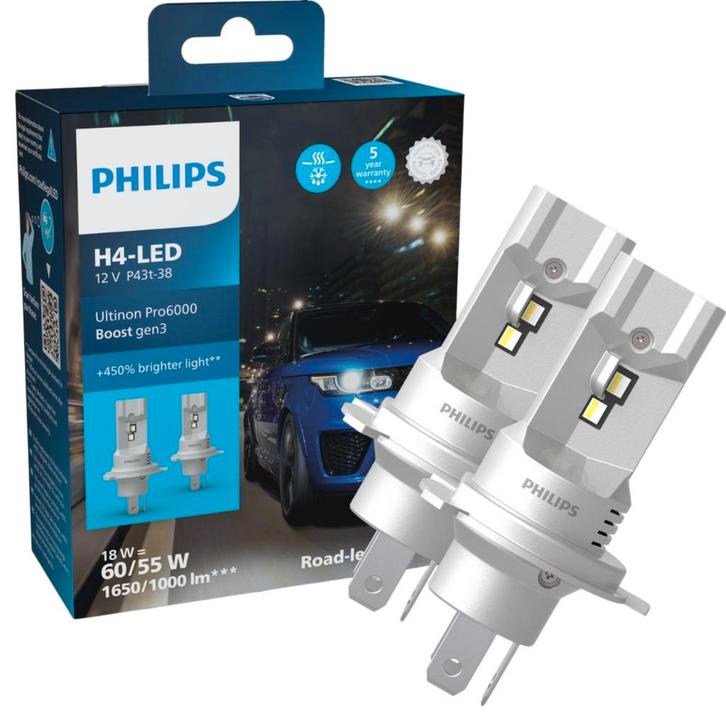 H4 LED Ultinon Pro6000 Boost Gen3 LED Auto Koplampen, Autos : Pièces & Accessoires, Éclairage, Envoi