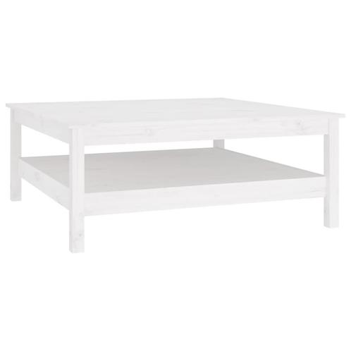 Houten Salontafel 100x100 cm Wit | Retour Deal | 40% Korting, Huis en Inrichting, Tafels | Salontafels, 50 tot 100 cm, Vierkant