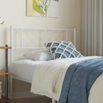 vidaXL Tête de lit métal blanc 90 cm, Maison & Meubles, Chambre à coucher | Lits, Neuf, Verzenden