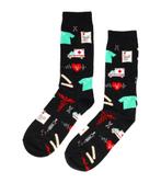 Sokken katoen – ziekenhuis accessoires print – zwart wit, Kleding | Dames, Nieuw