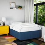 vidaXL Bedframe zonder matras 120x190 cm stof blauw, Verzenden, Nieuw