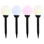 Goedkope LED Solarlampen RGB (4 st) - Retour Deal, Zonne-energie, Kunststof, Verzenden, Minder dan 50 watt