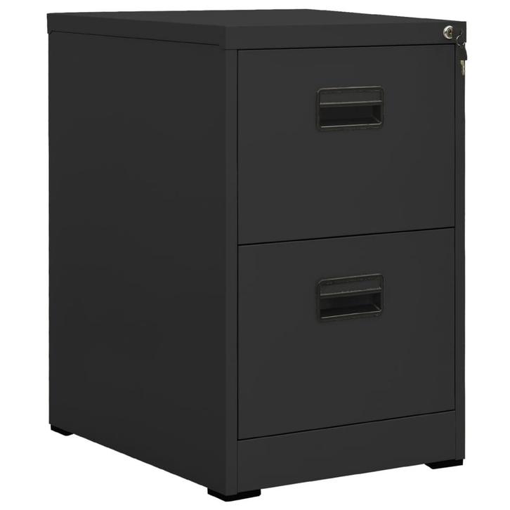 vidaXL Archiefkast 46x62x72,5 cm staal antracietkleurig, Huis en Inrichting, Kasten | Overige, Nieuw, Verzenden