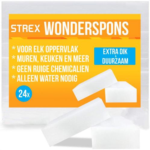 Strex 24x Wonderspons - Schoonmaakspons / Sponsjes / Magic, Huis en Inrichting, Schoonmaakartikelen, Verzenden