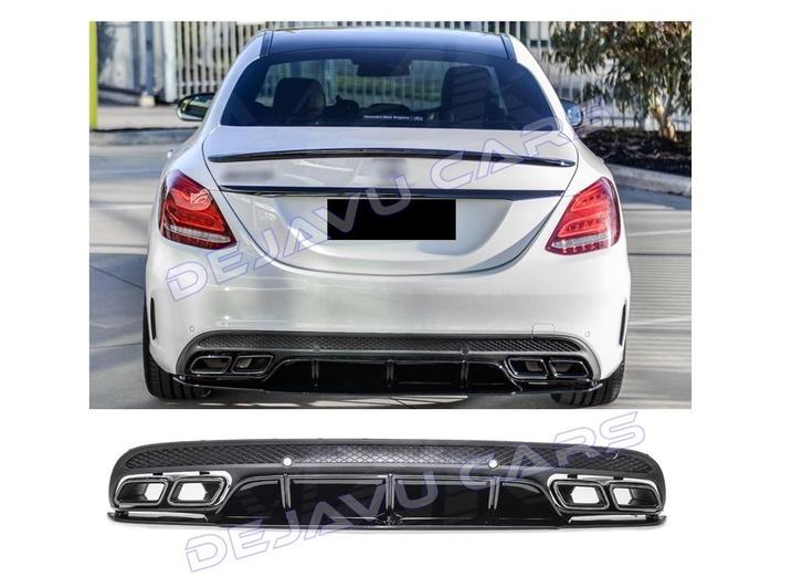 C63 AMG Edition 1 Look Diffuser voor Mercedes Benz C-Klasse, Auto diversen, Tuning en Styling, Ophalen of Verzenden