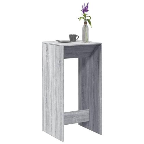vidaXL Bartafel 51x50x103,5 cm bewerkt hout grijs sonoma, Huis en Inrichting, Tafels | Eettafels, Nieuw, Verzenden