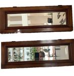 Spiegel (3) - Hout - Spiegels in notenhout inlegwerk., Antiek en Kunst