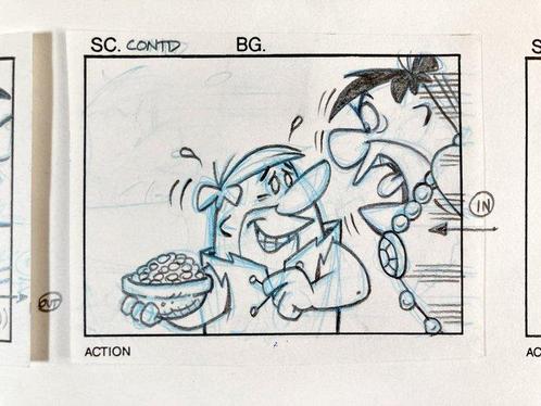Flintstones : Original Storyboard Sheet Fruity Pebbles, Cd's en Dvd's, Dvd's | Tekenfilms en Animatie