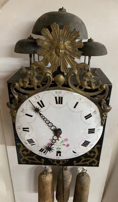 Horloge comtoise Style Empire - Fer forgé - 1800-1850, Antiek en Kunst, Antiek | Klokken