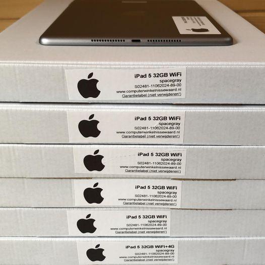 Voordeelbundel Apple iPad 5 32GB zwart Wifi (4G) + garantie, Computers en Software, Apple iPads, Nieuw, Ophalen of Verzenden