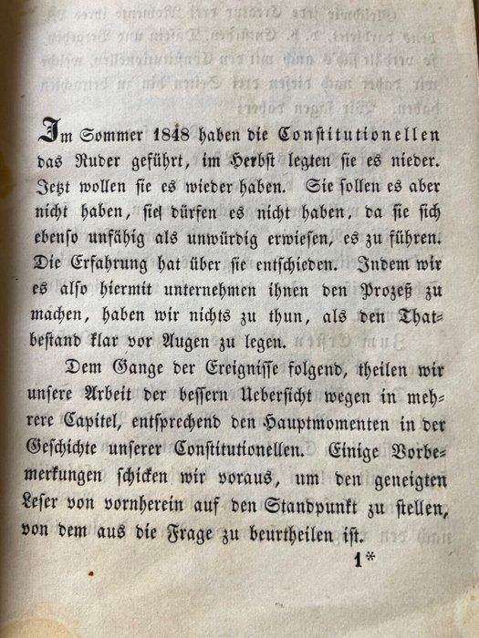 (Constantin Frantz, nach worldcat) - Die Constitutionellen -, Antiquités & Art, Antiquités | Livres & Manuscrits