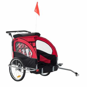 Kinderfietskar voor 2 Kinderen - Rood 155 x 88 x 108 cm