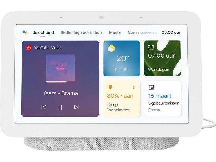 Google Nest Hub (2e gen) - Smart Home Hub - Sleep Sensing -, Audio, Tv en Foto, Luidsprekerboxen, Zo goed als nieuw, Verzenden