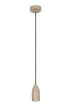 Hanglamp Lucide EVORA -  - Ø 10 cm - 1xGU10 - Taupe, Huis en Inrichting, Lampen | Hanglampen, Nieuw, Verzenden