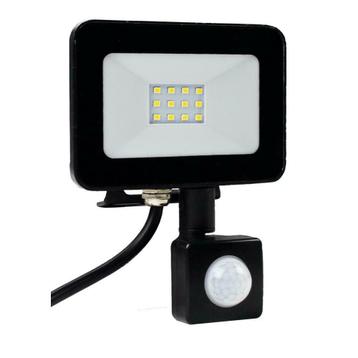 LED Floodlight - Bouwlamp 10W met sensor - Netstroom, Verzenden, Lamp met armatuur