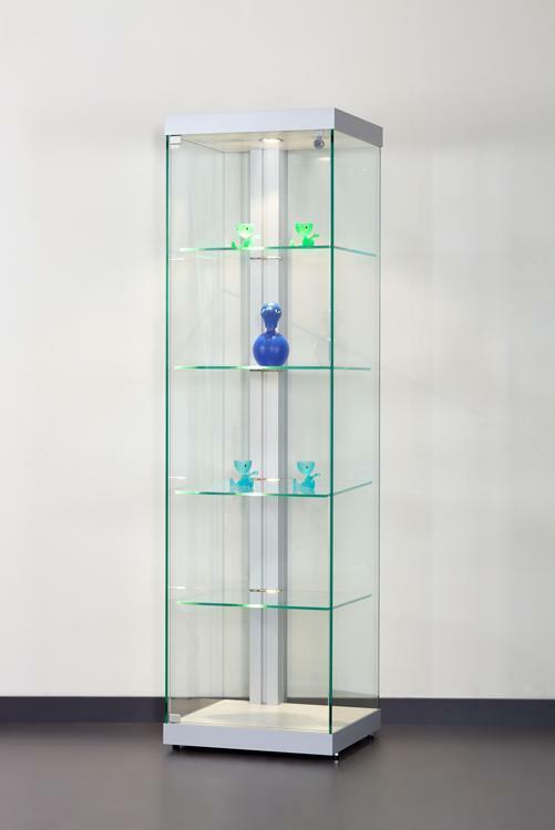 *TIP*  Special vitrinekast Linea 50 |  50 cm  zilver, Zakelijke goederen, Kantoor en Winkelinrichting | Winkel en Inventaris, Ophalen of Verzenden