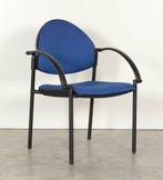 Vergaderstoel EcoPlus, blauw, 4-poot onderstel, Huis en Inrichting, Stoelen, Ophalen of Verzenden, Gebruikt
