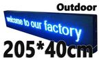 SALE! Blauwe professionele LED lichtkrant 40*205cm, Huis en Inrichting, Woonaccessoires | Overige, Nieuw, Verzenden