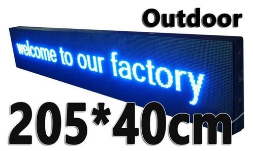 SALE! Blauwe professionele LED lichtkrant 40*205cm, Huis en Inrichting, Woonaccessoires | Overige, Verzenden