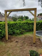 Douglas schommel 14 x 14 palen in U-vorm ook in grenen hout, Kinderen en Baby's, Speelgoed | Buiten | Speeltoestellen, Nieuw, Schommel