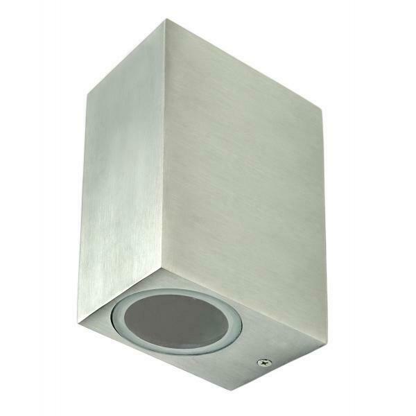 Tuin Lamp Boston Zilver Vierkant - 2x GU10 - Long, Tuin en Terras, Buitenverlichting, Verzenden